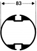 Стойки теннисные Haspo 924-502 круглые 