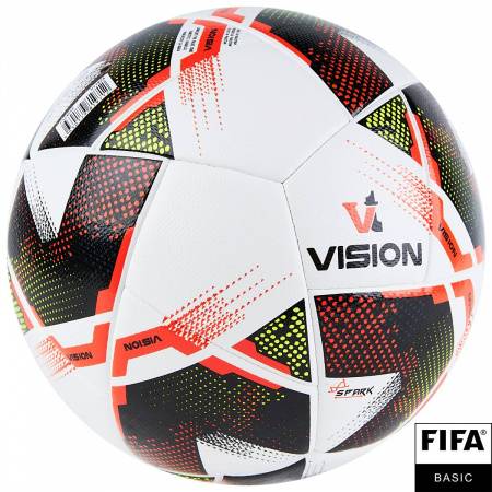 Мяч футб. VISION Spark, F324045, р.5, FIFA Basiс, 24 пан,ПУ,2 подкл.слой,гибрид.сшив,бело-мультикол Цвет: Белый