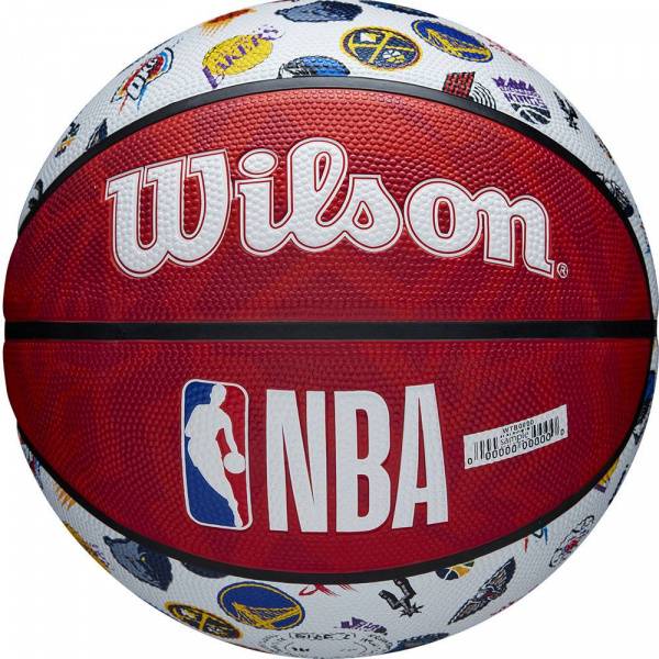 Мяч баск. WILSON NBA All Team, WTB1301XBNBA, р.7, резина, сине-белый Цвет: Синий
