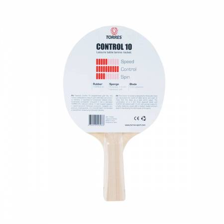 Ракетка для н/т TORRES Control 10, TT0001, для начинающих, накладка 1,5 мм, конич. ручка Цвет: 