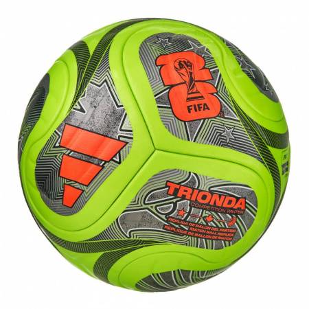 Мяч футб. ADIDAS WC26 Trionda Competition Winter JV6223, р.5, FIFA Pro, 4пан, ПУ,термосш, флуор.лайм Цвет: Лайм