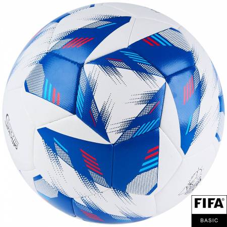 Мяч футб. VISION Mission, FV324075,р.5, FIFA Basic,PU, 32 пан, гибрид. сшив.,бел-синий Цвет: Белый