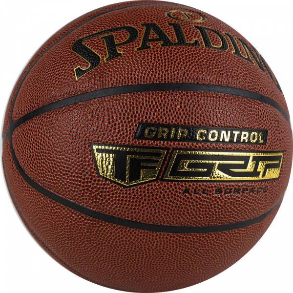 Мяч баск. SPALDING Grip Control 76875z,  р.7, композит. кожа (ПУ) коричневый Цвет: Коричневый