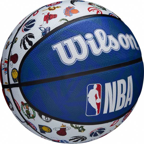 Мяч баск. WILSON NBA All Team, WTB1301XBNBA, р.7, резина, сине-белый Цвет: Синий