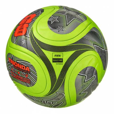 Мяч футб. ADIDAS WC26 Trionda Competition Winter JV6223, р.5, FIFA Pro, 4пан, ПУ,термосш, флуор.лайм Цвет: Лайм