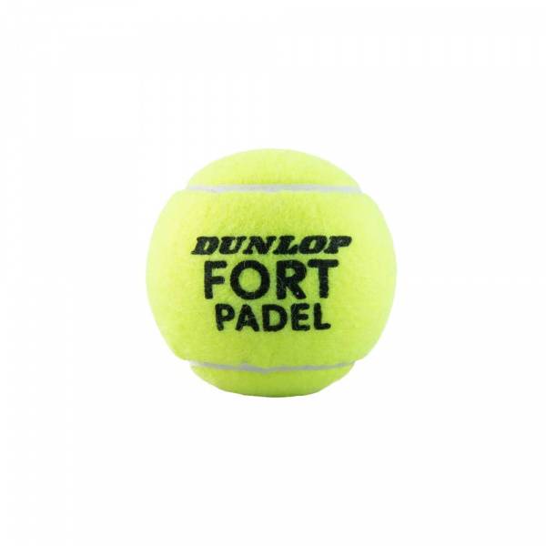 Мяч для падела Dunlop Fort Padel, 601555, уп.3 шт, FIP, сукно, нат.резина,желтый Цвет: Желтый