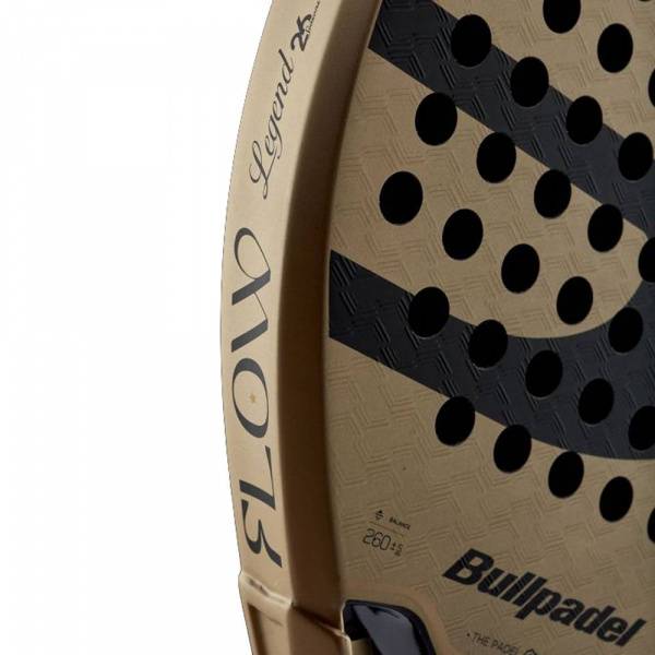 Ракетка для падела BULLPADEL Flow Legend 27, 497247, для профессионалов, стекловолокно, золотистый Цвет: Золотистый