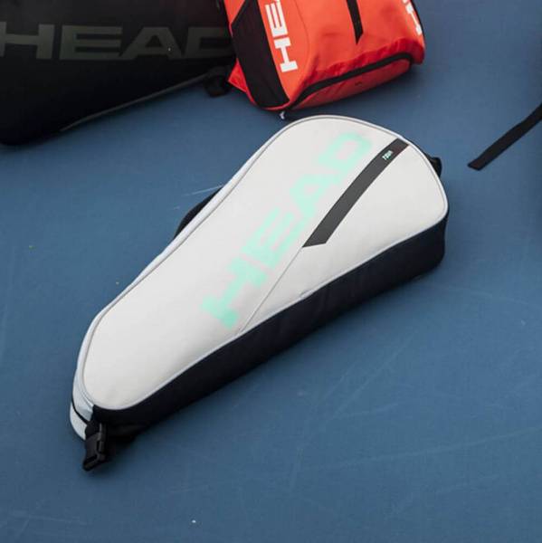 Сумка-чехол HEAD Tour Racquet Bag S, 260944-CCTE, с карманом для 3 тен.ракеток, серо-бирюзовый Цвет: Серо-бирюзовый