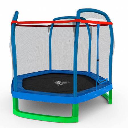 Батут DFC JUMP KIDS 7' синий, сетка (210см)