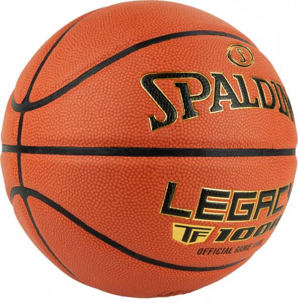 Мяч баск. SPALDING TF-1000 Legacy 76963z, р.7, FIBA, ZK-композит(микрофибра),нейл.корд, кор-чер-зол Цвет: Коричневый