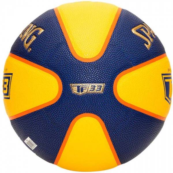Мяч баск. SPALDING TF-33 Gold 3*3 Indoor/Outdoor, 76862z, р.6, FIBA Appr, ПУ-композит, желто-синий Цвет: Желтый