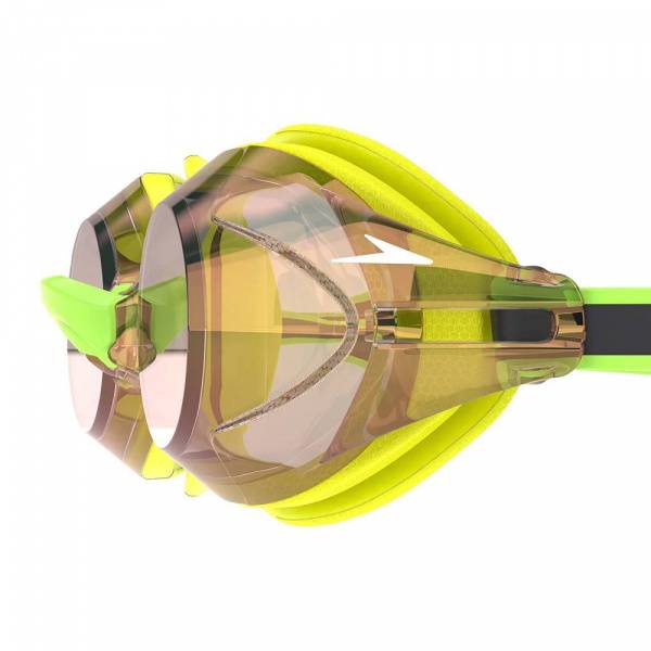 Очки для плав. SPEEDO Vanquisher 3.0 Mirrored, 8-00473417218, ЗЕРКАЛЬНЫЕ линзы, зеленая оправа Цвет: 