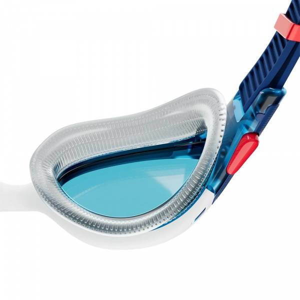 Очки для плав. SPEEDO Biofuse 2.0 8-00233214516, СИНИЕ линзы, бело-черная оправа Цвет: 
