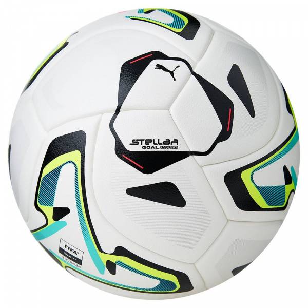 Мяч футб. PUMA Stellar Goal Hardground, 08533001, р.5, FIFA, 16п, ТПУ, термосш, мультикол Цвет: Белый/Мультиколор