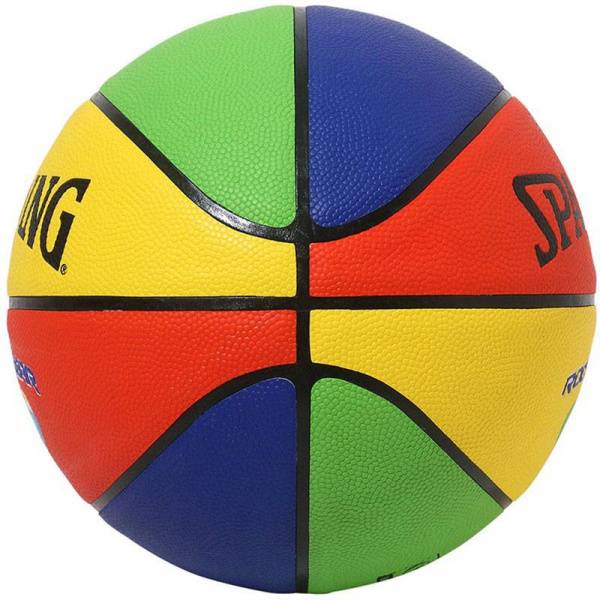 Мяч баск. SPALDING Rookie Indoor/Outdoor 76951z,  р.5, композит, мультиколор Цвет: Мультиколор