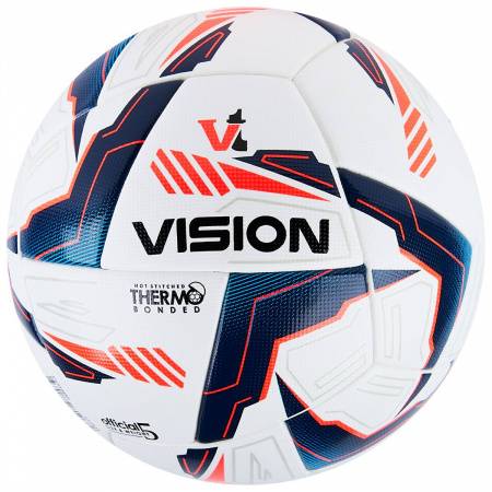 Мяч футб. VISION Sonic, FV324065,р.5, 24 пан.,FIFA Basic,PU, термосш.,бело-синий Цвет: Белый