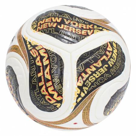 Мяч футб. ADIDAS WC26 Trionda Final PRO, JY8928, р.5, FIFA PRO, 4пан, ПУ, термосш, бел-черн-золотист Цвет: Белый/Черный/Золотистый