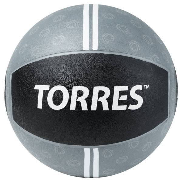 Медбол TORRES 11 кг, AL002311, резина, диаметр 27,5 см, серо-черный Цвет: Серый