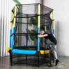 Батут DFC JUMP KIDS 55" желт/син, сетка (137см)