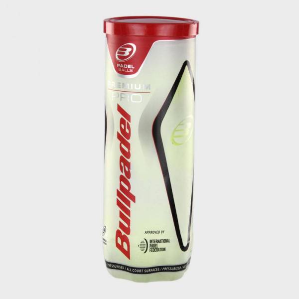 Мяч для падела BULLPADEL Premium PRO, 471959/N73900000, уп.3 шт, FIP Appr, войлок, нат.резина,желтый Цвет: Желтый