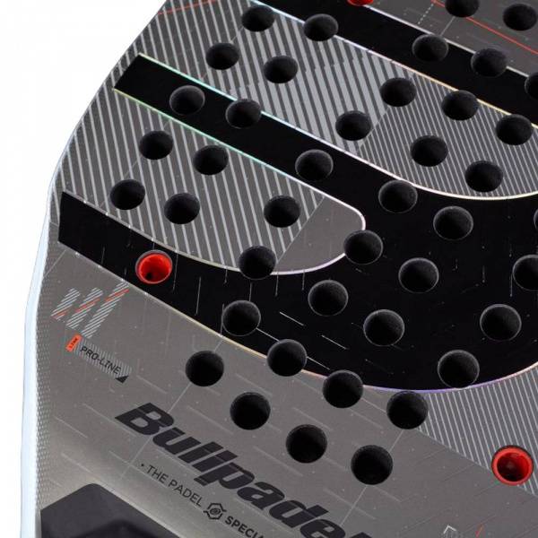 Ракетка для падела BULLPADEL Neuron 02 Comfort 27, 497243,для продв.игр., стекловолокно,карбон, сер. Цвет: Серый/Черный