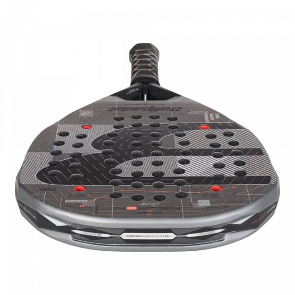 Ракетка для падела BULLPADEL Neuron 02 Comfort 27, 497243,для продв.игр., стекловолокно,карбон, сер. Цвет: Серый/Черный
