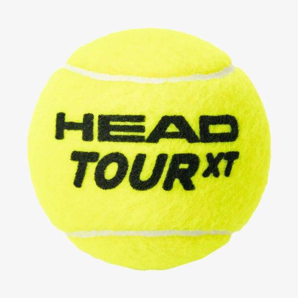 Мяч теннисный HEAD Tour XT 3B, 570823, уп.3 шт,одобр.ITF,сукно,нат.резина,желтый Цвет: Желтый