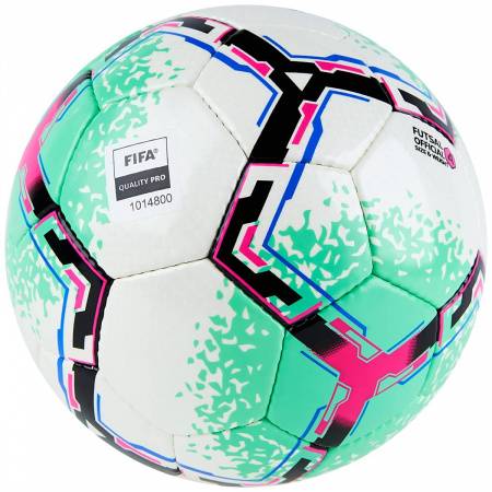 Мяч футзал. VISION SALA+, FIFA Quality Pro, FS324084 р.4, 32 п. PU, 4 подкл.сл, руч.сшив.,бело-зелен Цвет: Белый