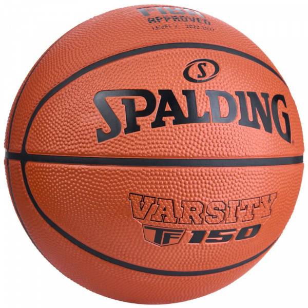 Мяч баск. SPALDING TF-150 Varsity Logo FIBA 84422z, р.6, FIBA Approved (Level 2),резина, коричн-черн Цвет: Коричневый