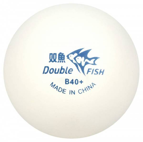Мяч для наст.тенниса DOUBLE FISH No-Star Ball,арт.V40+PU,.упак.100 шт., ПУ-пакет,белый Цвет: Белый