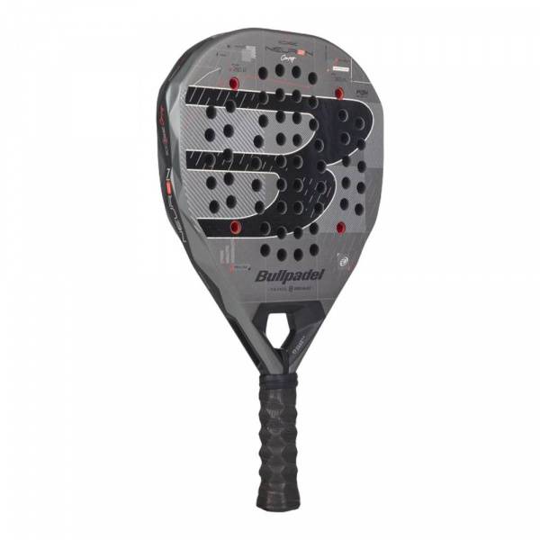 Ракетка для падела BULLPADEL Neuron 02 Comfort 27, 497243,для продв.игр., стекловолокно,карбон, сер. Цвет: Серый/Черный