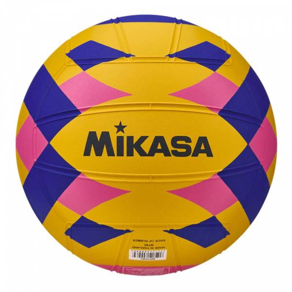 Мяч для водного поло MIKASA WP550C р.5,муж., резина, вес 400-450гр, желт-сине-роз Цвет: Желтый