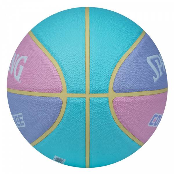 Мяч баск. SPALDING All Conference р.6, 77065z, композит, голубо-розовый Цвет: Голубой