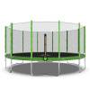 Батут DFC Trampoline Fitness 16ft наружн.сетка, св.зел. (488см)(два короба)
