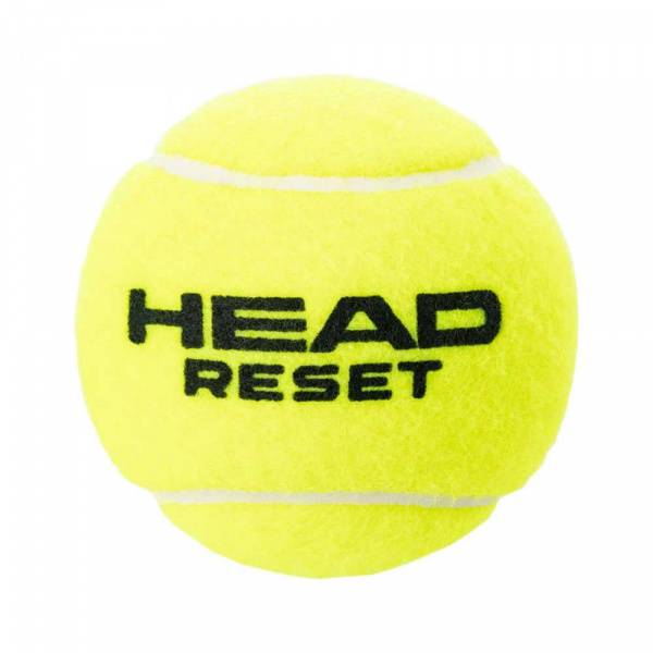 Мяч теннисный HEAD Reset 4B, 575034, крафт. упак.4 шт, половинное давление, фетр,нат.резина,желтый Цвет: Желтый
