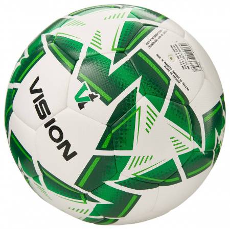 Мяч футзал. VISION MISSION, FS325114 р.4, 32 п. PU, 4 подкл.сл, гибрид.,бело-зелен Цвет: Белый