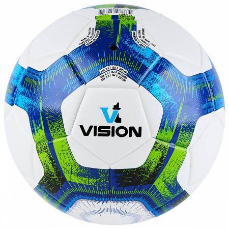Мяч футзал. VISION Target, FS324094, FIFA Basic, р.4, 32 п. PU, 3 подкл.сл, термосшивка, бело-синий Цвет: Белый