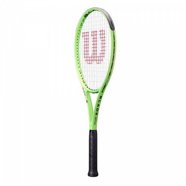Ракетка б/т Wilson Blade Feel 105, арт.WR197710U2, для любителей, графит, со струнами, зеленый Цвет: Зеленый