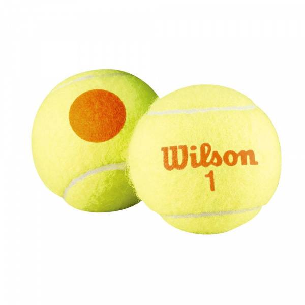 Мяч теннисный детский WILSON Starter Orange, WRT137300, ITF, фетр, нат.рез, уп.3шт, оранж Цвет: Желто-оранжевый
