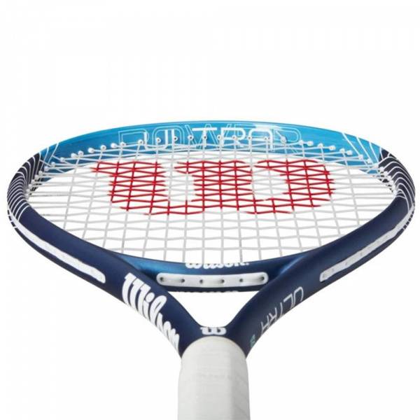 Ракетка б/т Wilson Ultra Power 105 Gr3, WR147010U3, для любит, композит, со струнами, темносин-бел Цвет: Темно-синий